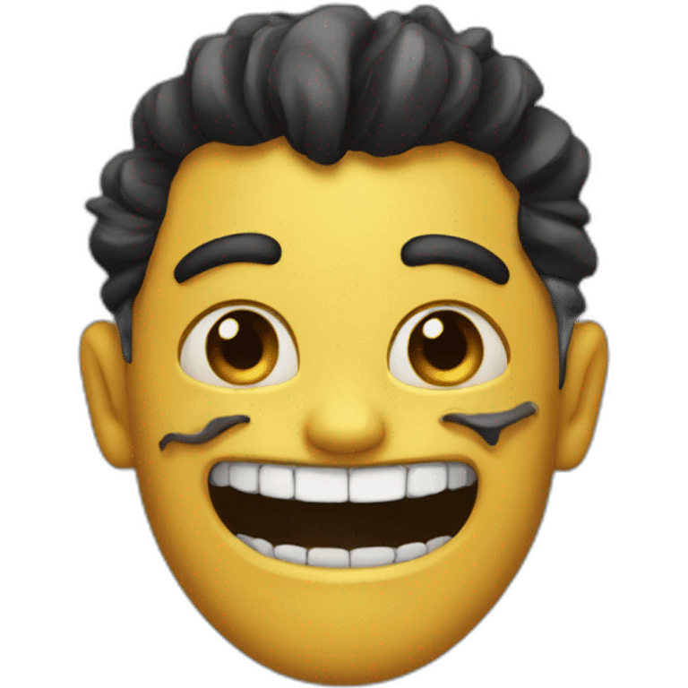 the scary smiled emoji