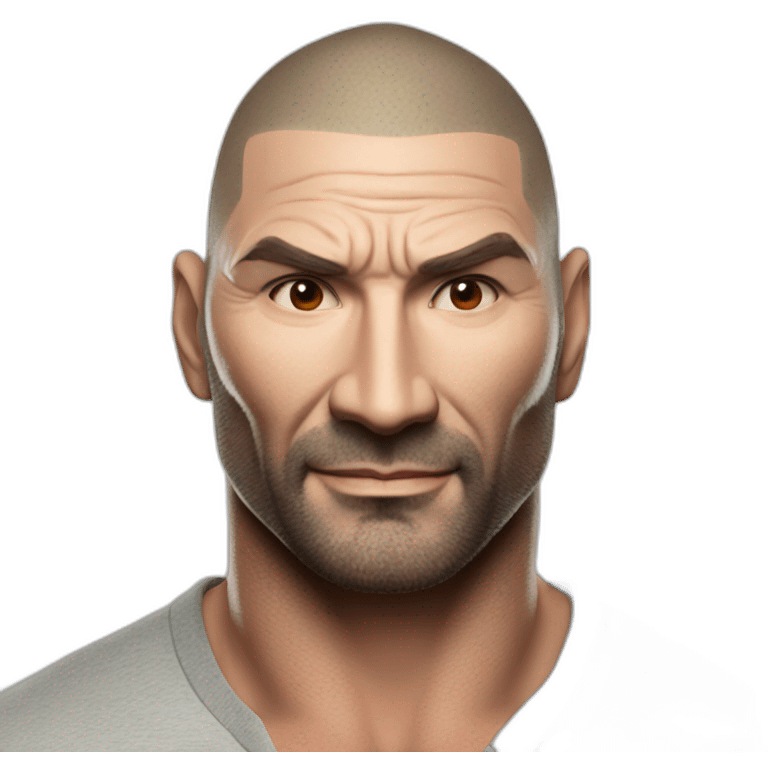 actor dave bautista wearing henley  emoji