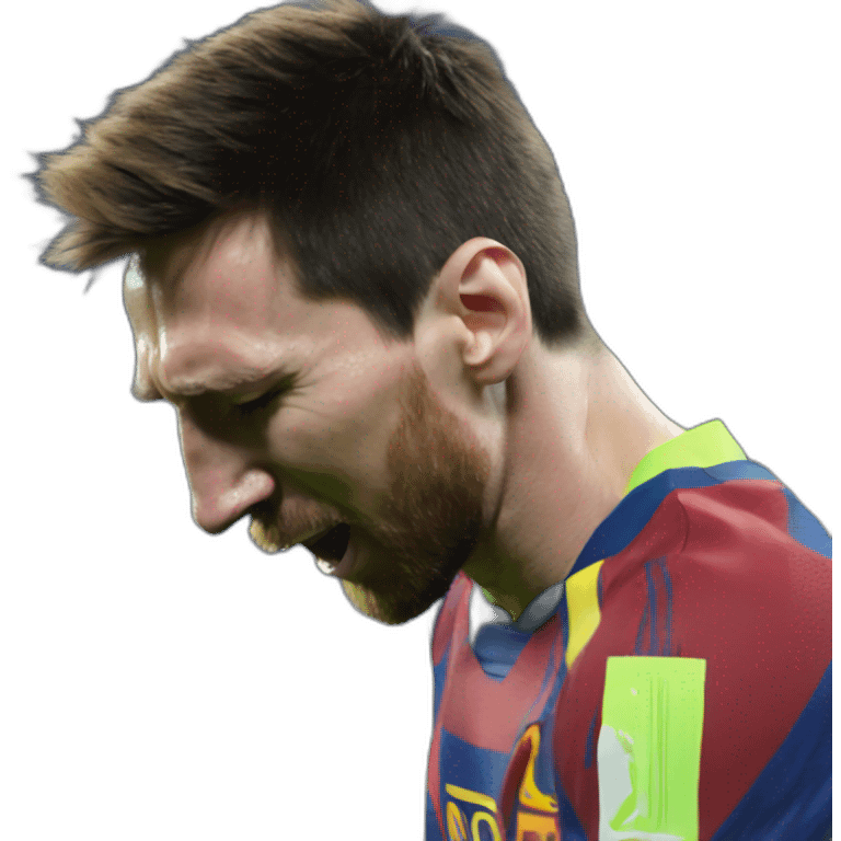 Messi cry emoji