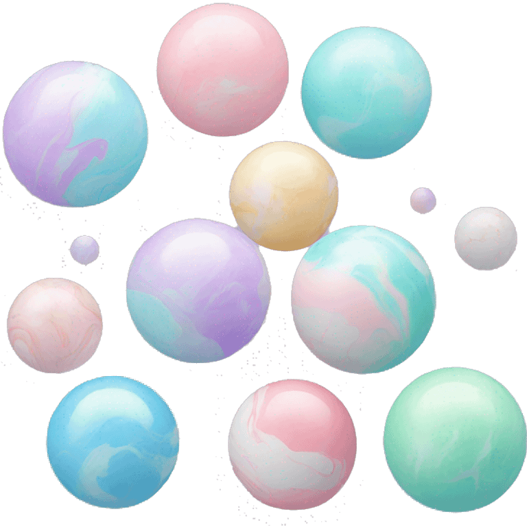 Pastel marble ball emoji