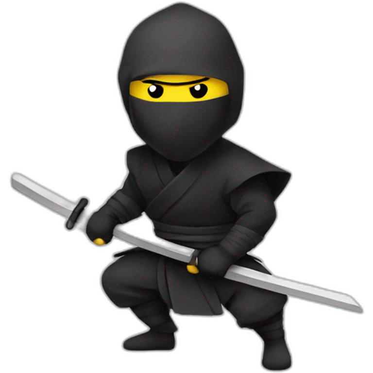 Ninja with a paper emoji