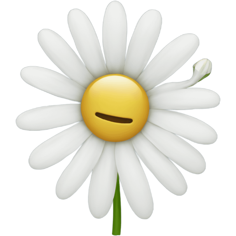 a white daisy flower emoji