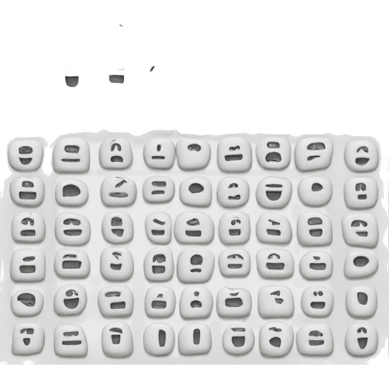 white silicon keys emoji