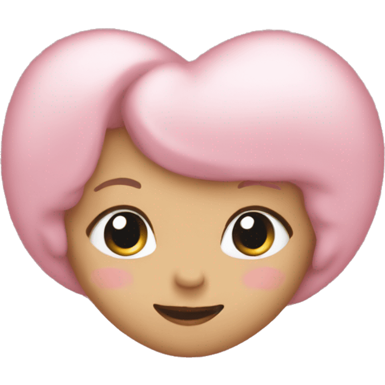 Baby pink heart emoji