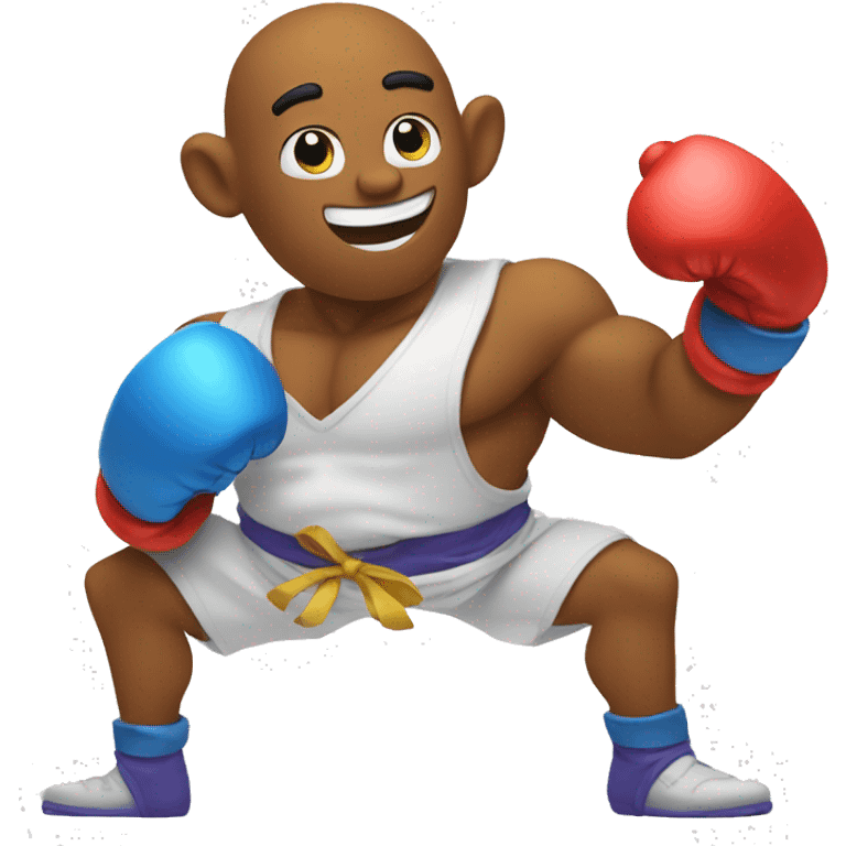 smart genie with boxing gloves emoji