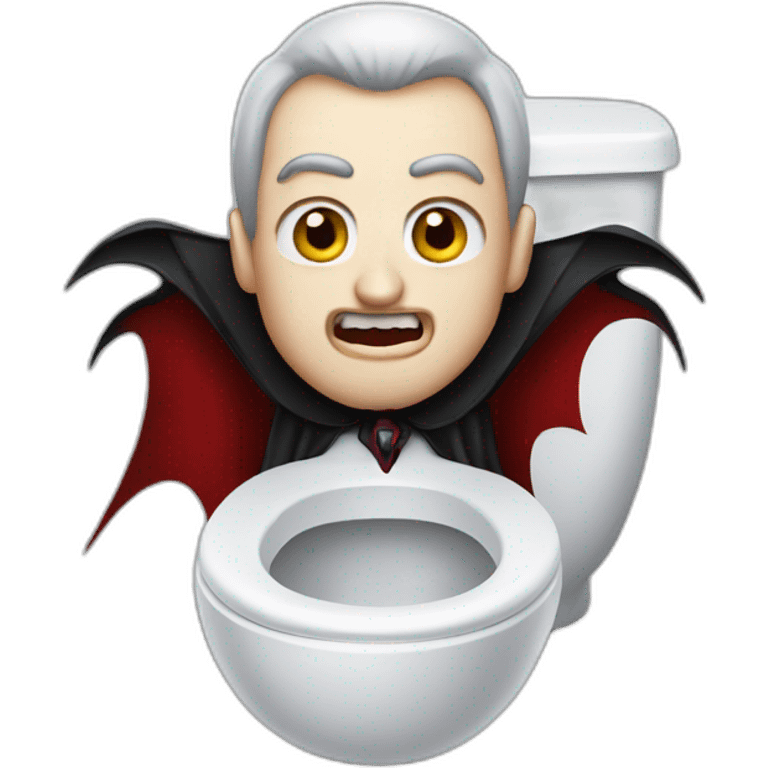 dracula on toilet emoji