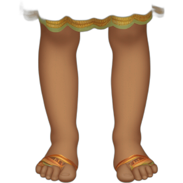 feet inverted indian girl, with alta emoji