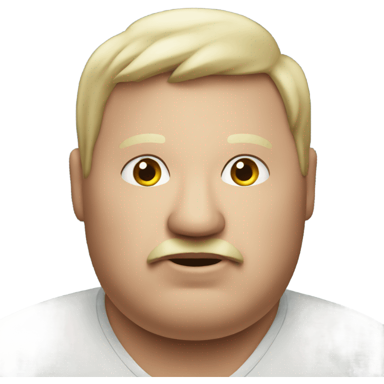 an obese man emoji