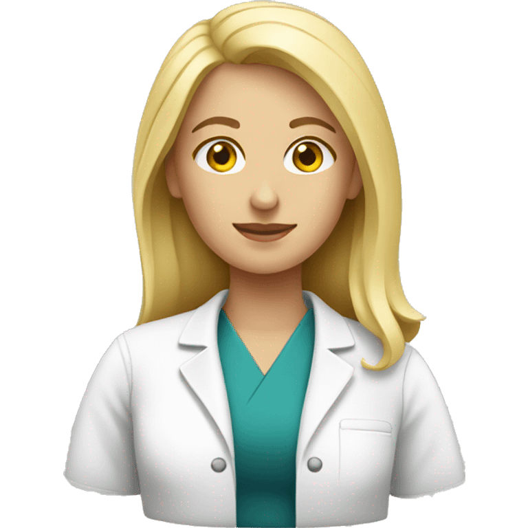 Blonde pharmacist emoji