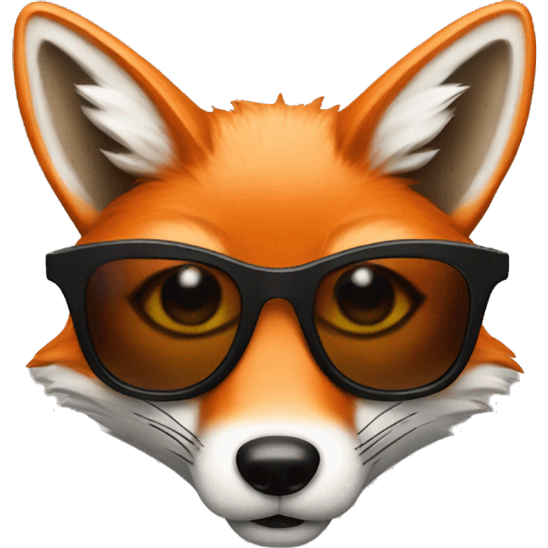 fox with sunglasses emoji