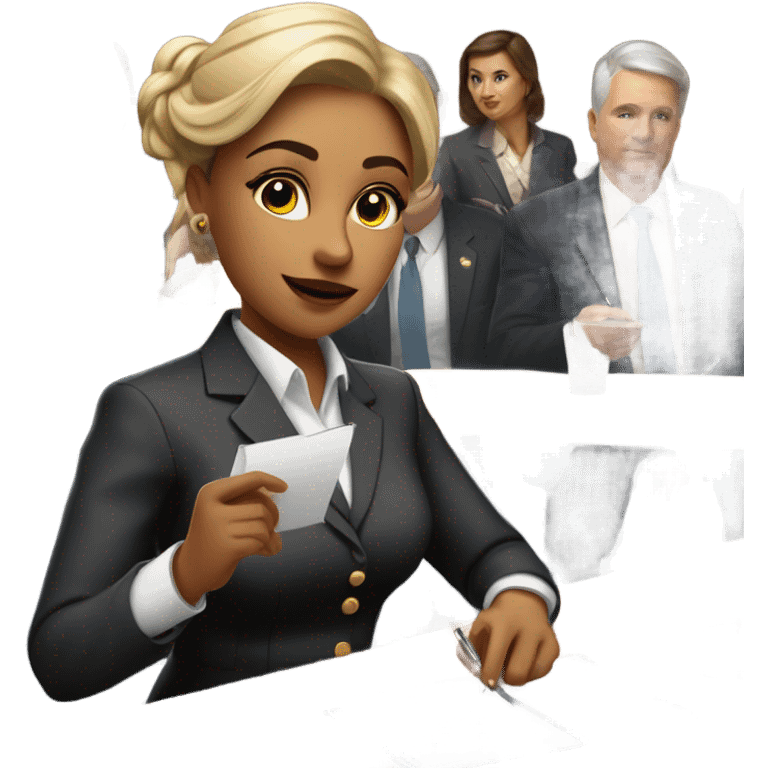 Waitress in politics  emoji