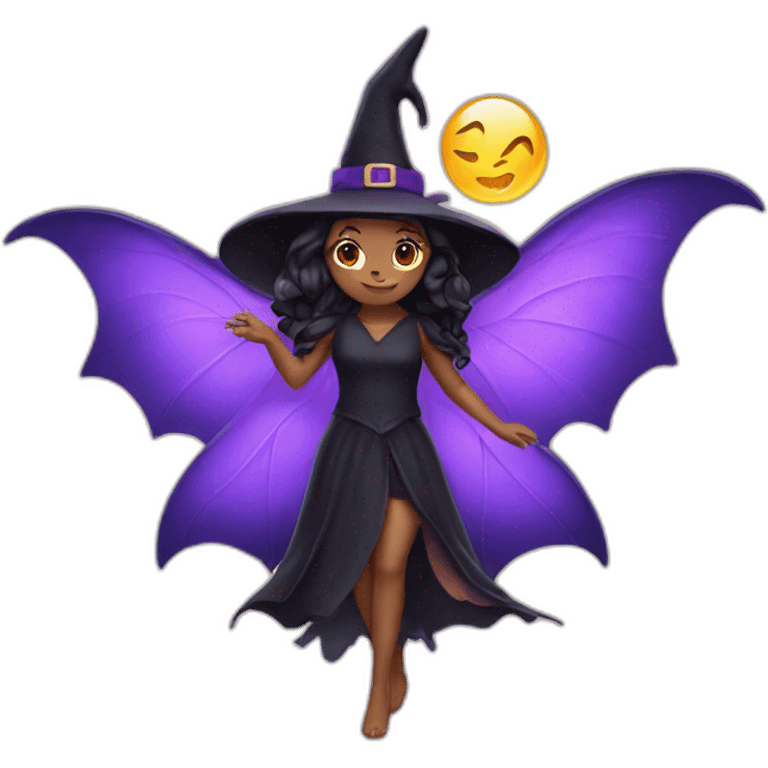 witch with fairy wings emoji