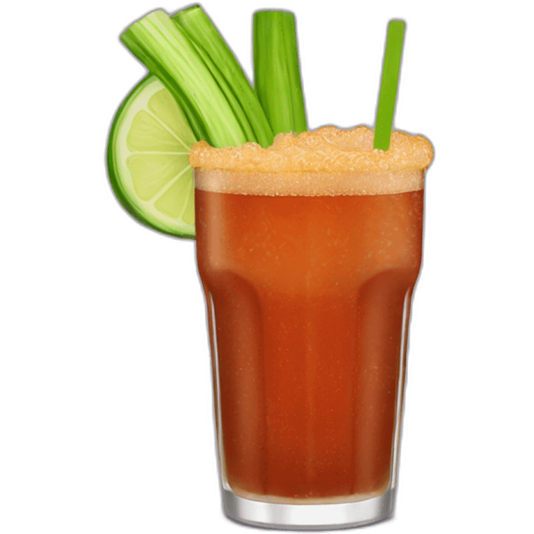 michelada with celery emoji