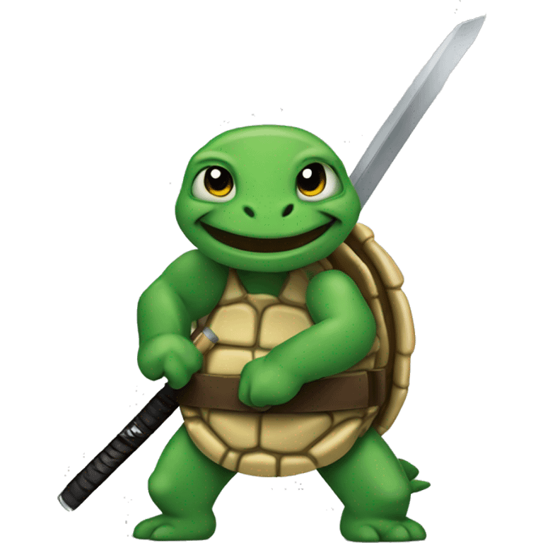 Turtle with katanas emoji