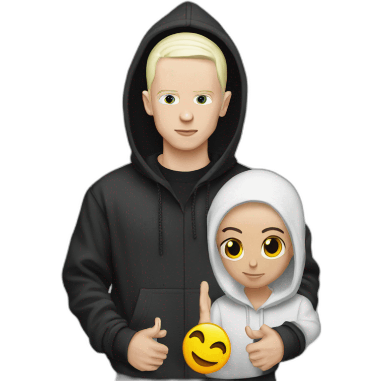 Eminem with slim shady hoodie emoji