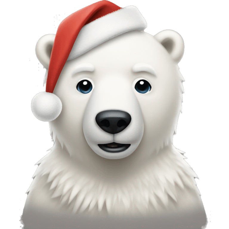 Christmas Polar bear  emoji