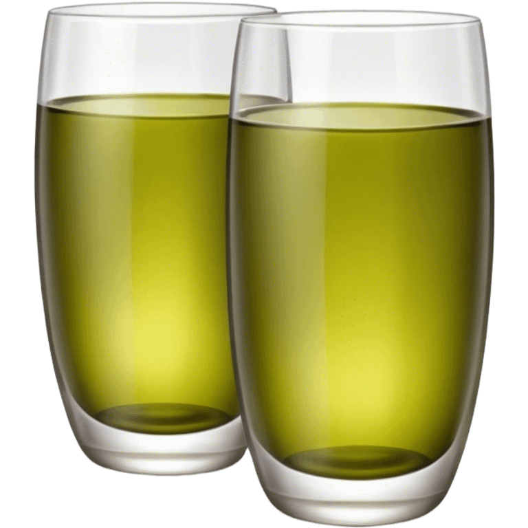 two glasses of olive color  emoji