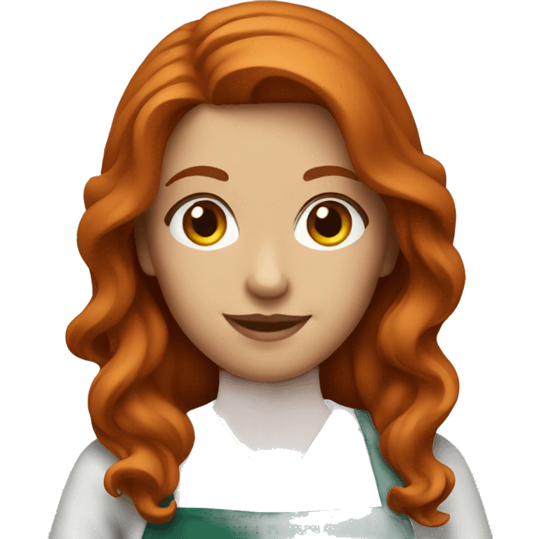 Redhead barista emoji