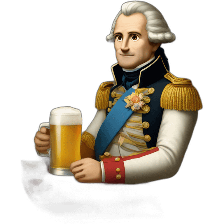 Napoléon qui boit une bière emoji