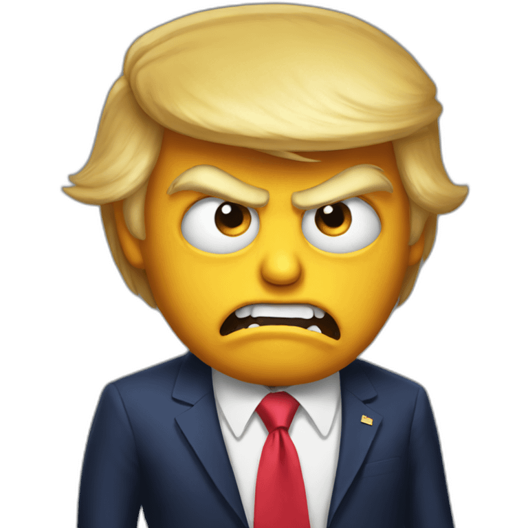 Donald trump as a monster emoji