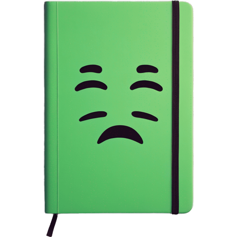 a classic moleskine notebook emoji