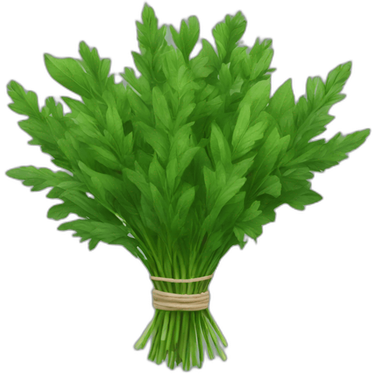 bouquet of green herbs emoji