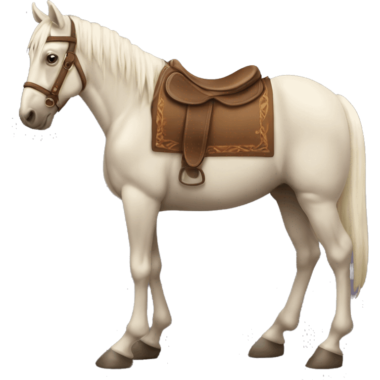 caballo parado en sus dos patas traseras emoji