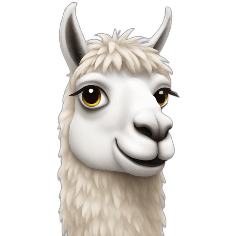 llama texting emoji