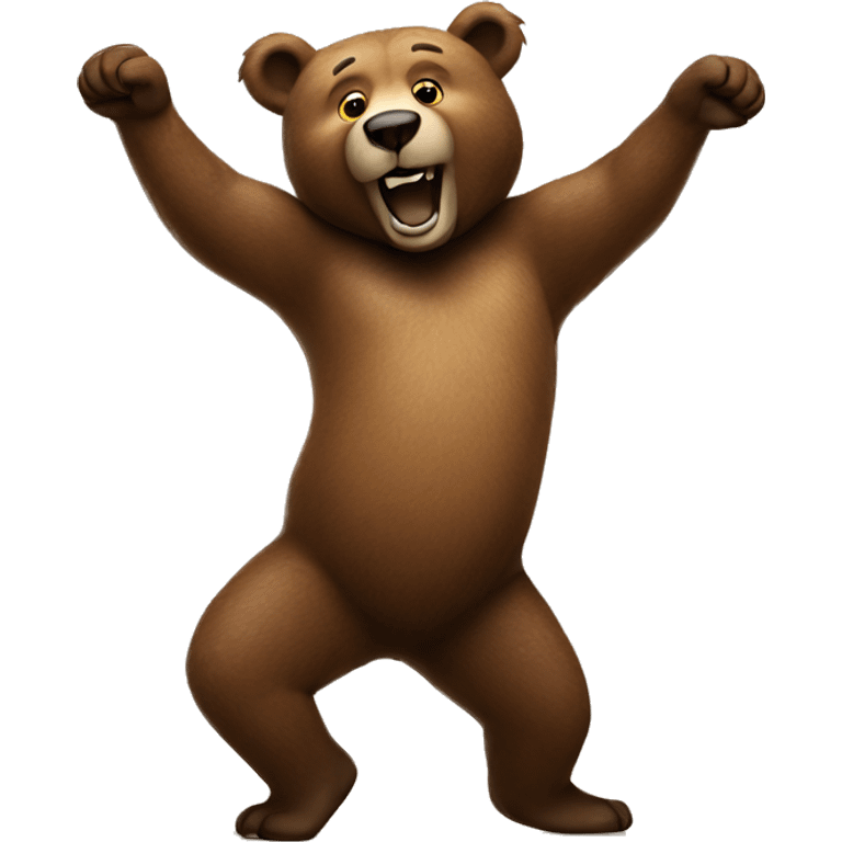 Dancing bear emoji