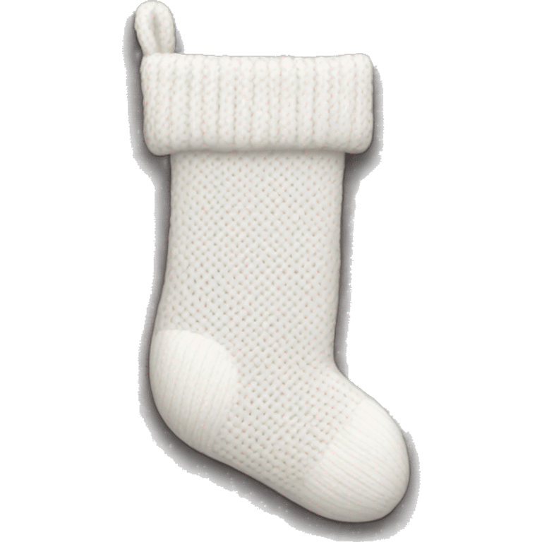 White knit stocking  emoji