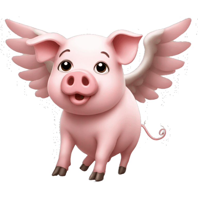 Pig with wings emoji