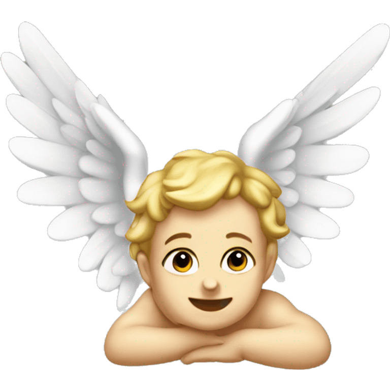 Cherub gave and wings emoji