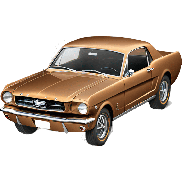 1966 ford mustang knotchback penny colored  emoji