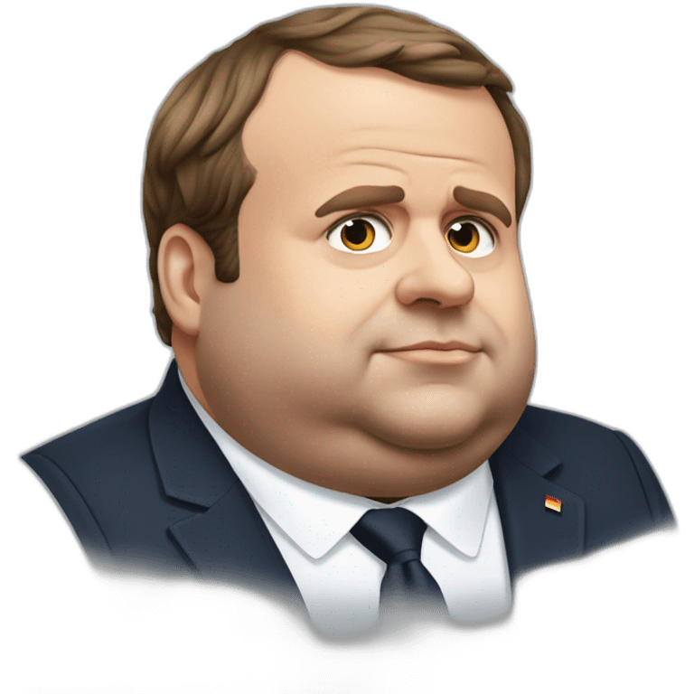 emmanuel macron morbidly obese emoji