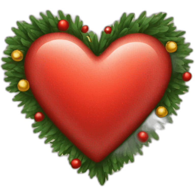 christmas heart emoji