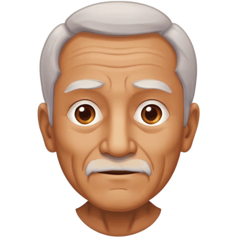 old man half body emoji