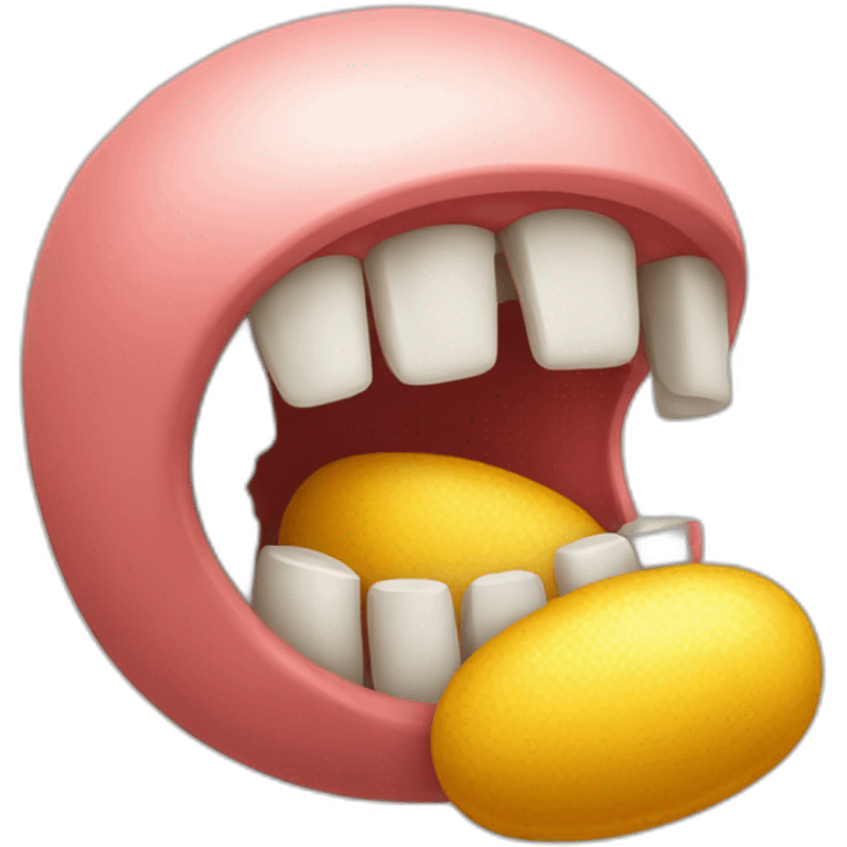 scalop eating pill emoji