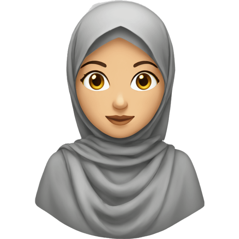 Algerian girl with hijab emoji