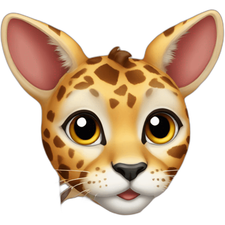 Giraffe cat emoji