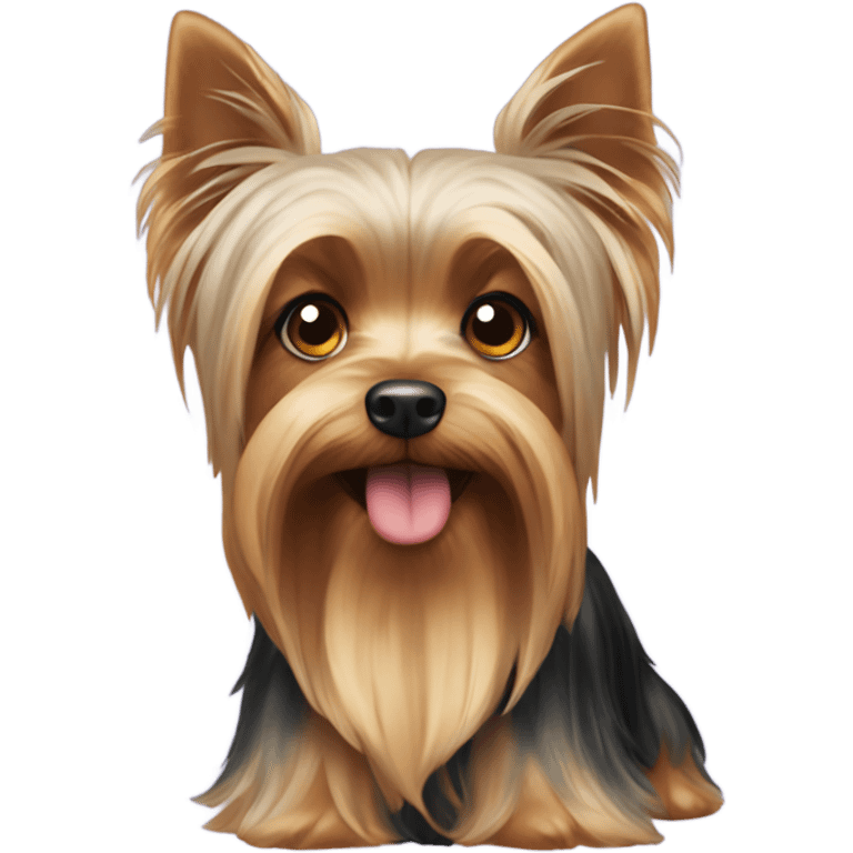 Yorkshire Terrier with drooping ears emoji