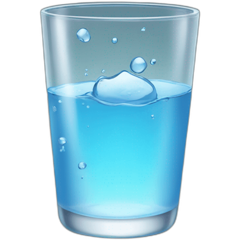 a glass of water  emoji