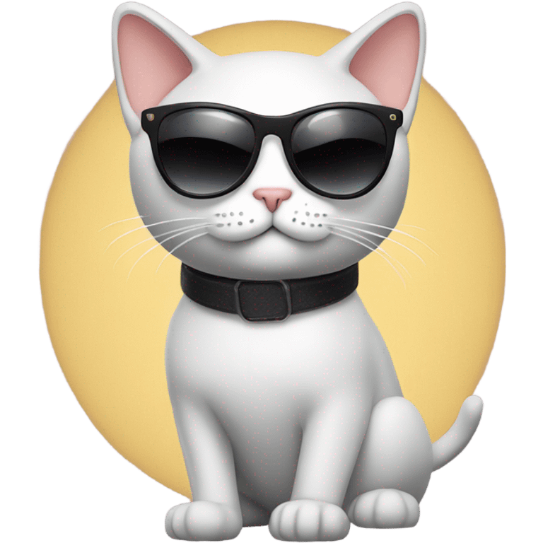 Cat with sunglasses emoji