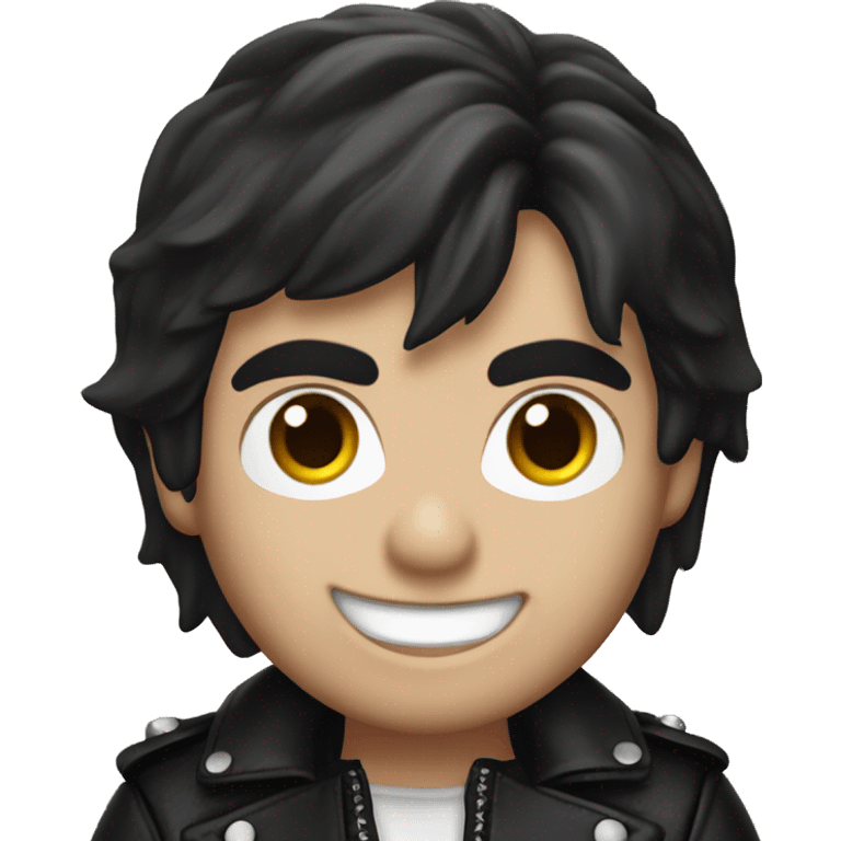 Ian somerhalder as a vampire in a black leather jacket emoji