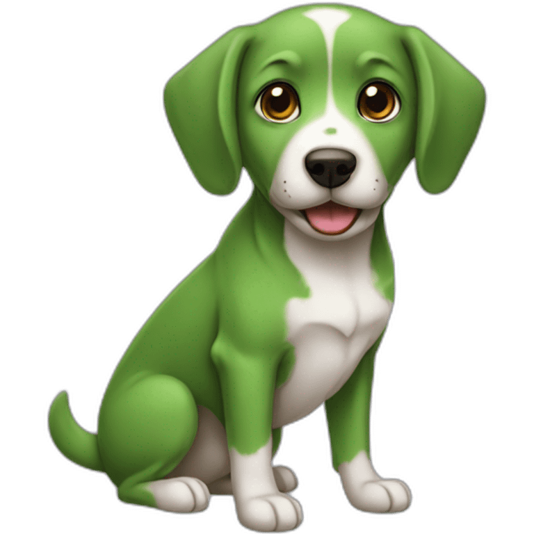 chien vert emoji