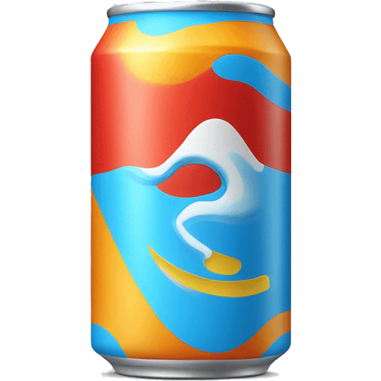 blue red orange yellow surfside drink can emoji