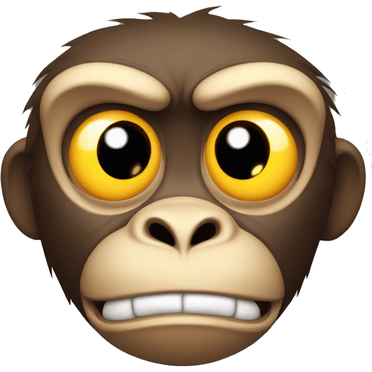 angry monkey face emoji