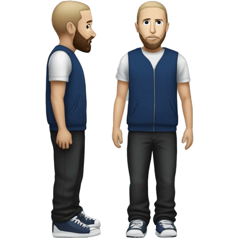 full body eminem with beard  emoji