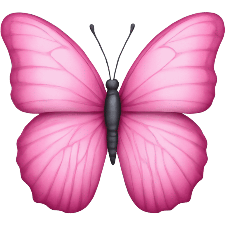 Pink butterfly emoji