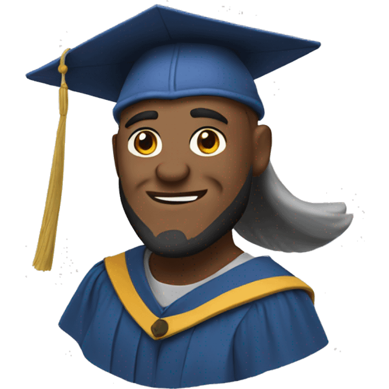 viking in graduation cap emoji