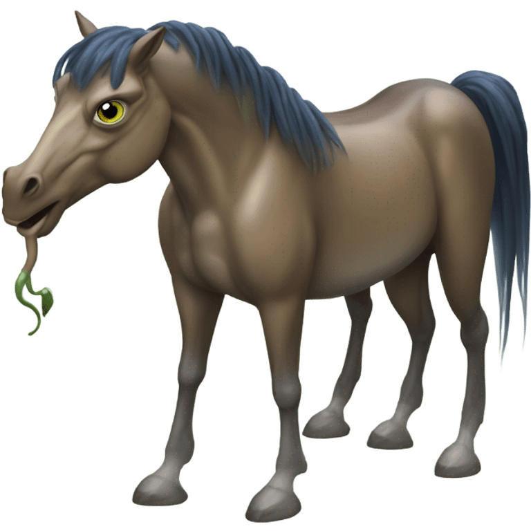 horse mixed with frog emoji